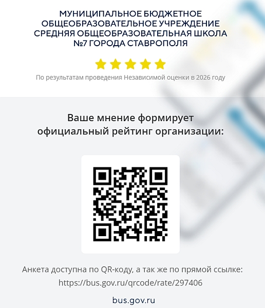Ваше мнение формирует официальный рейтинг организации